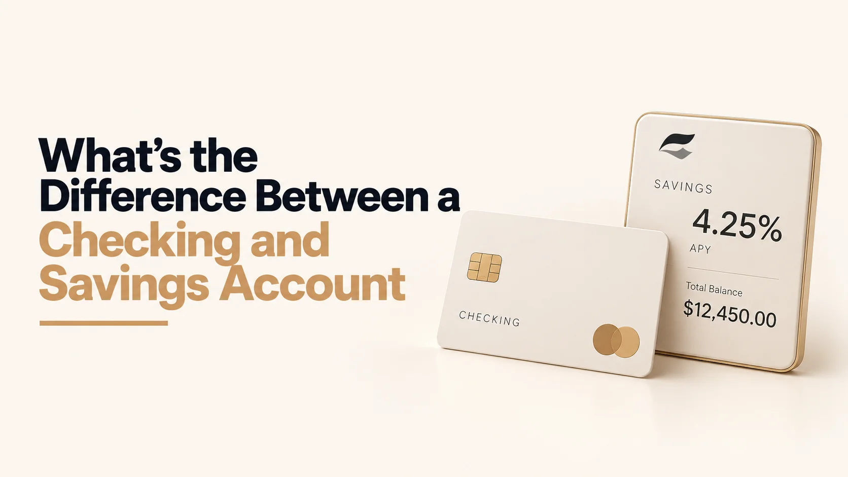 What's the Difference Between a Checking and Savings Account?