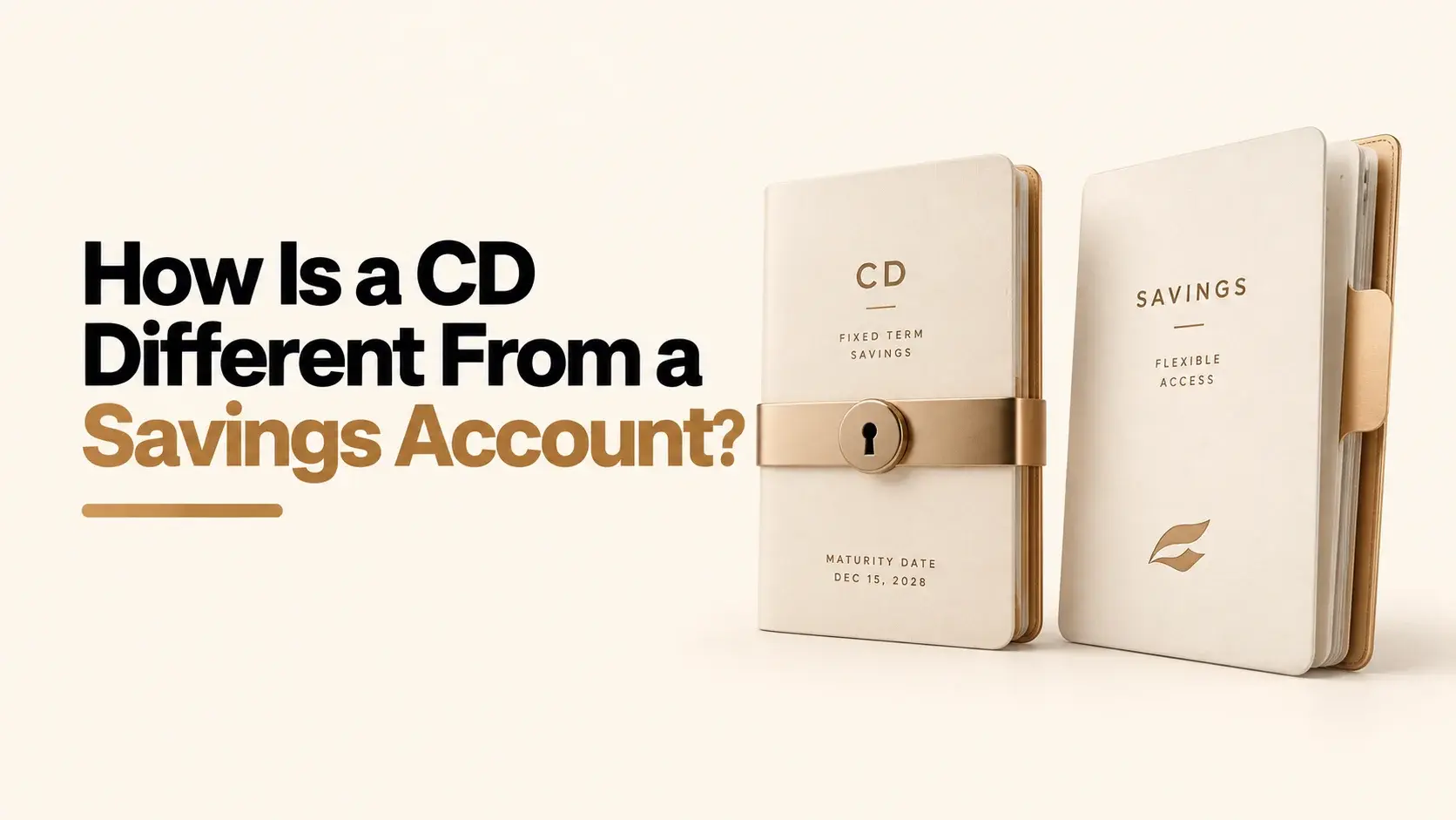 How Is a CD Different From a Savings Account?