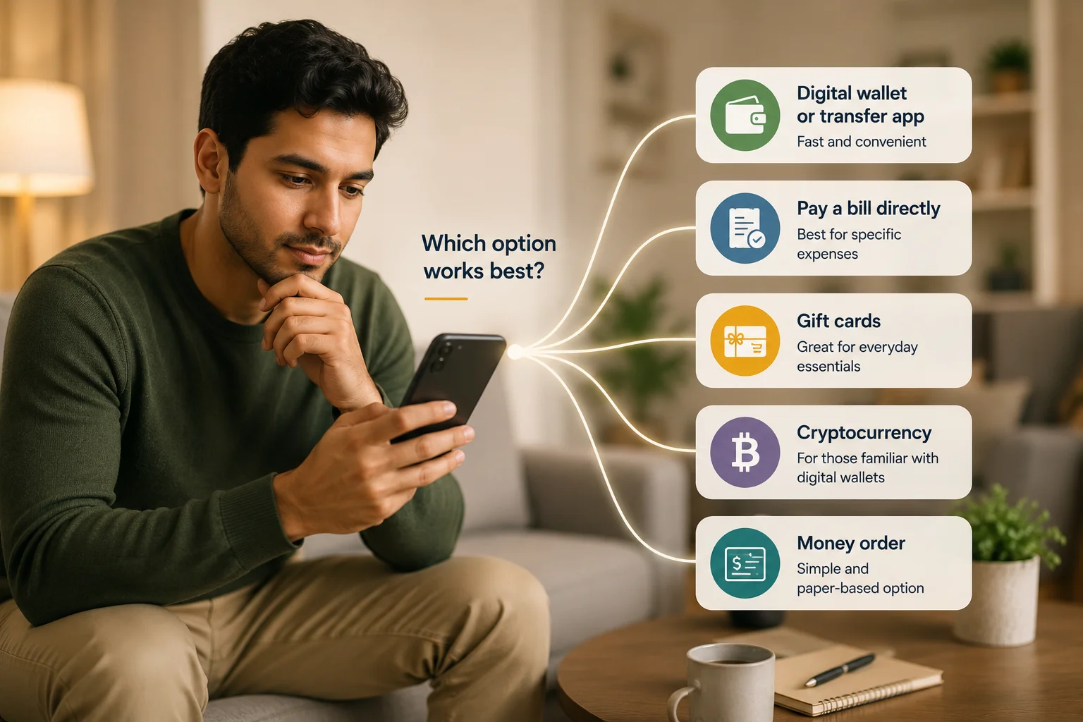 Choosing which money transfer option works best