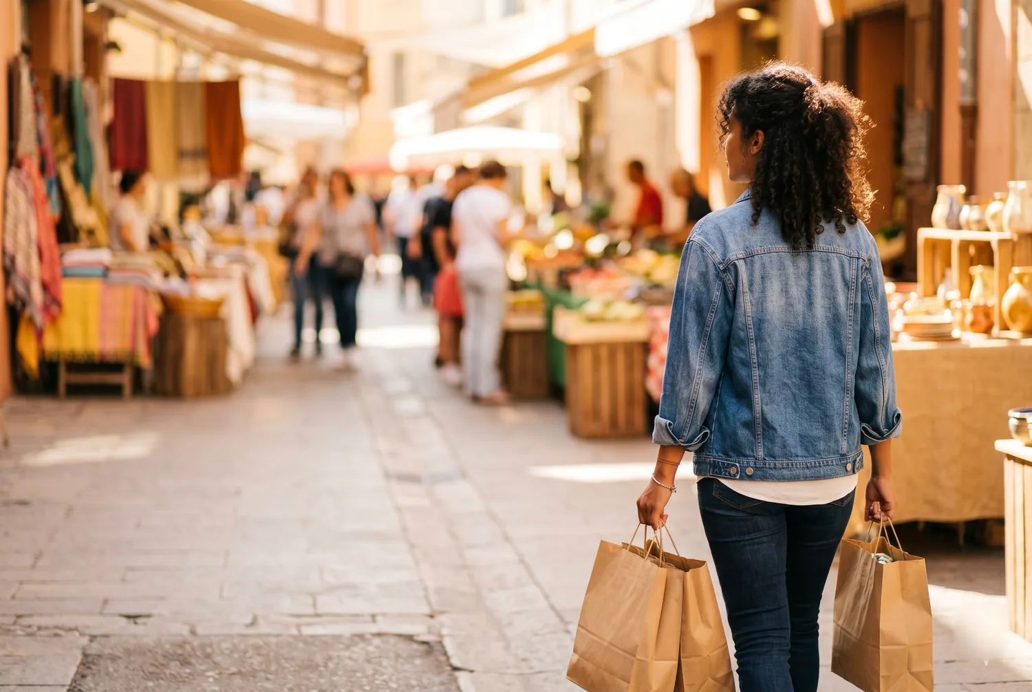 A PureFi customer out shopping