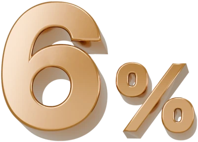 6%